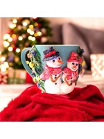 Snowman with Christmas Tree Mug 