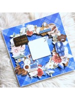 Sparkling Big Male Scrapbook Greeting card