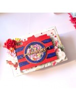 Camera style Love theme mini scrapbook