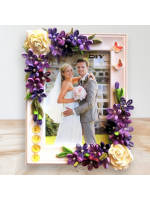 Purple Themed Quilled Photo Frame