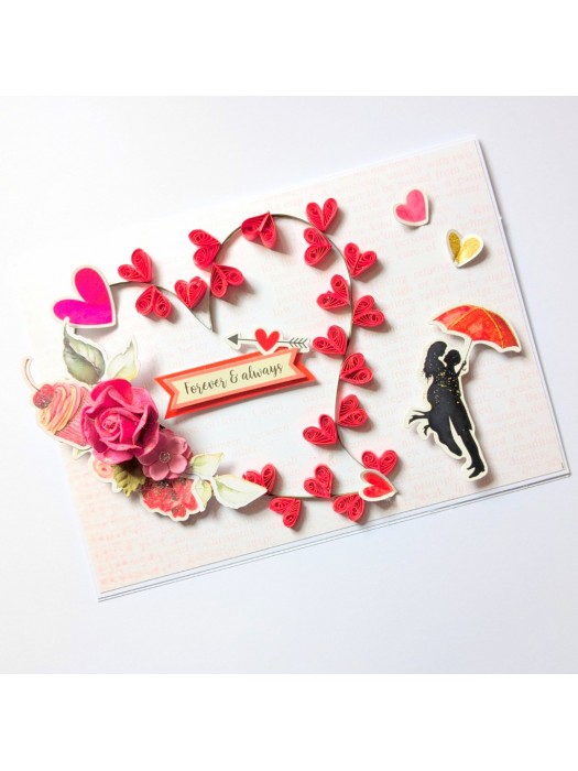 Too Much Love Quilled Greeting Card