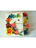 Multicolor Flowers Mini Scrapbook Greeting Card